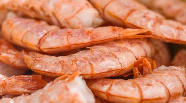 Fresh tiger prawns