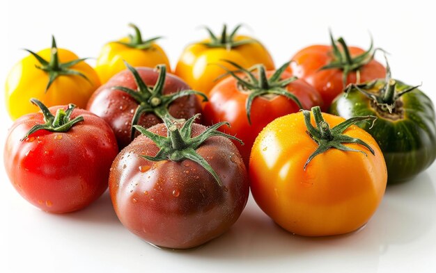 Photo fresh tomato harvest