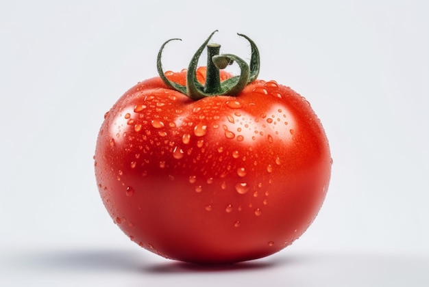 fresh tomato isolated on white background generative ai