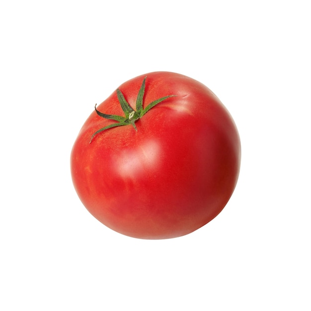 Photo fresh tomato on white background with clipping path