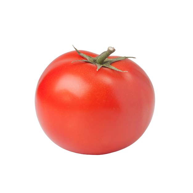 Fresh tomato on white background