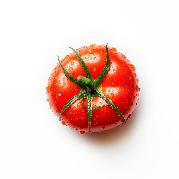 新鮮なトマトと水滴の生成型人工知能