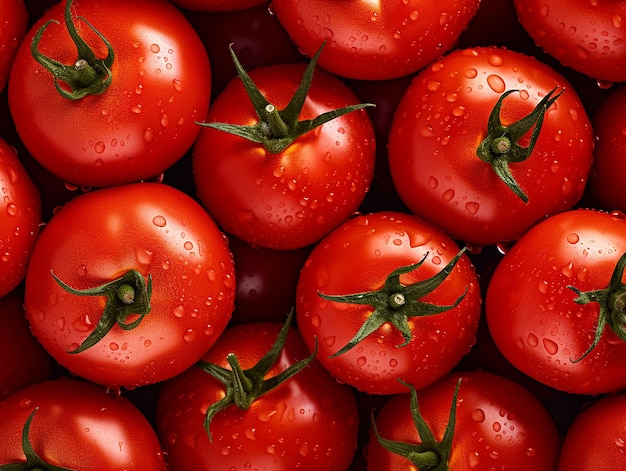 Fresh tomatoes background generated ai