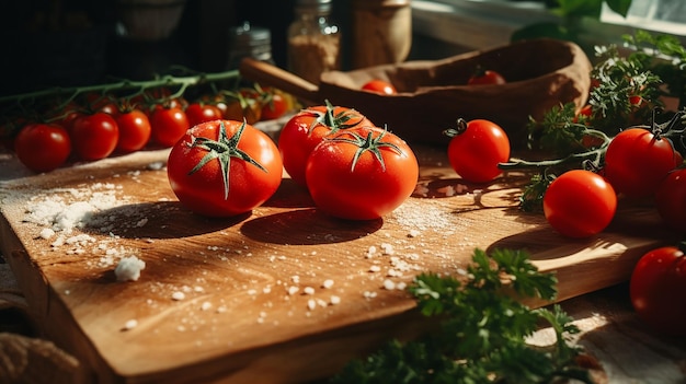 Fresh tomatoes in basket white background