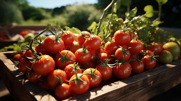 Fresh tomatoes farm