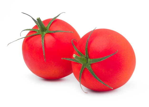 Fresh tomatoes isolated on a white background