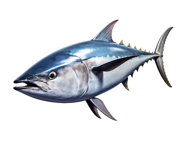 Fresh tuna fish isolated