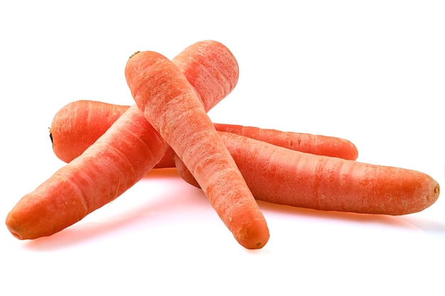 Fresh unpeeled carrots