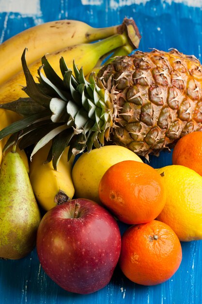 fresh various fruits