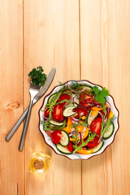 Fresh vegetable salad