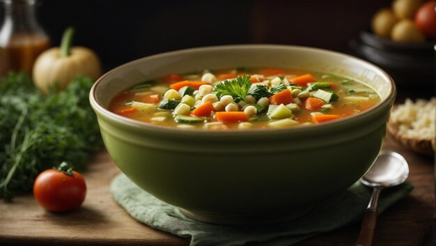 Fresh vegetable soup