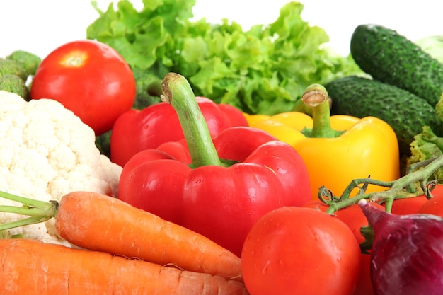 Fresh vegetables close up