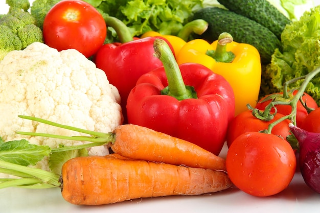 Fresh vegetables close up