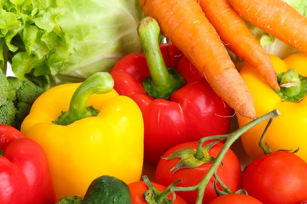 Fresh vegetables close up