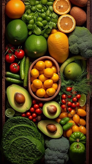 Fresh vegetables flat healthy lifestyle