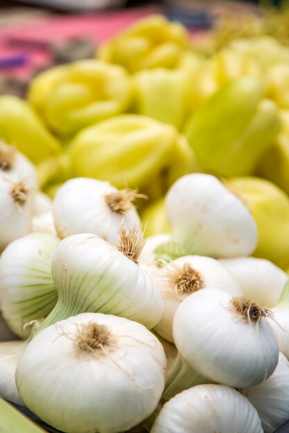 Fresh vegetables on the market