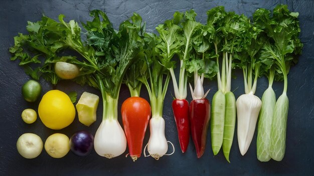 Fresh vegetables for a salad