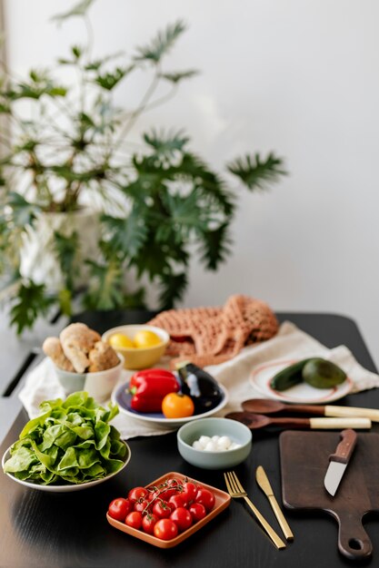 Foto verdure fresche pronte per essere cucinate