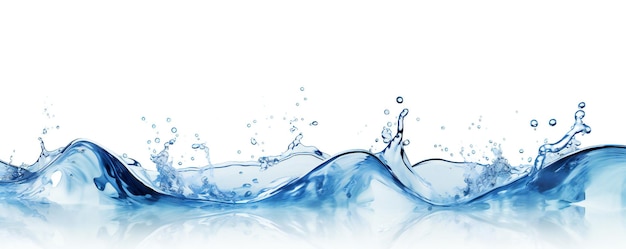 Fresh water background element minimalist style on white background