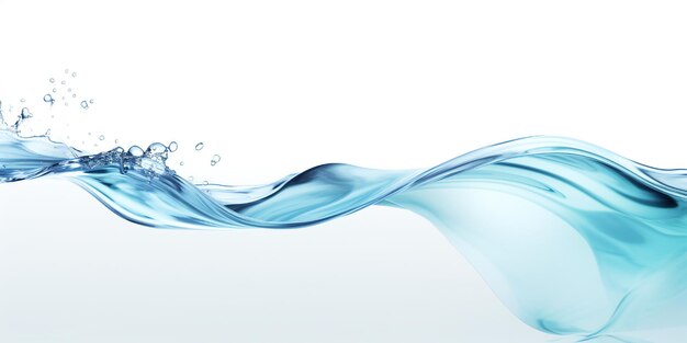 Fresh water background element minimalist style on white background