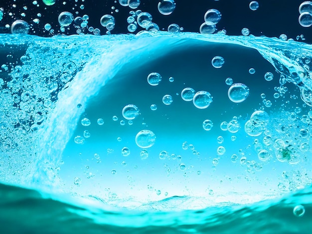 Fresh water wave with bubbles by Michal Bednarek