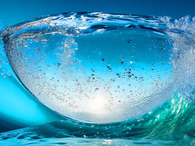 Фото Волна свежей воды с пузырьками михала беднарека