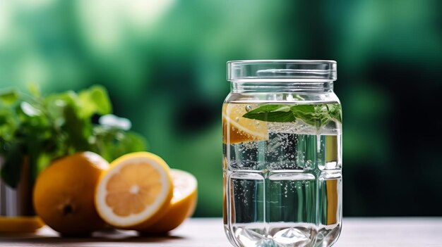 fresh water with fruits slimming and healthy lifestyle