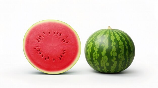 Photo fresh watermelon fruit isolated on a white background