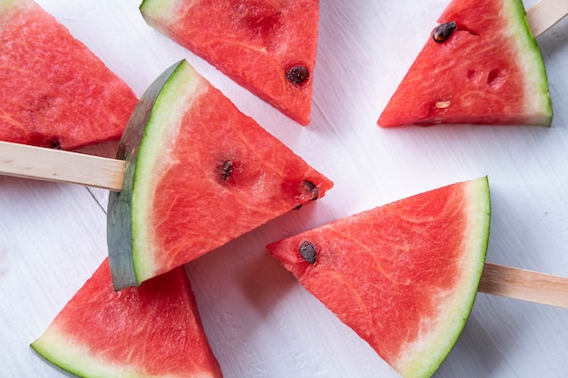 Fresh watermelon fruit on the table