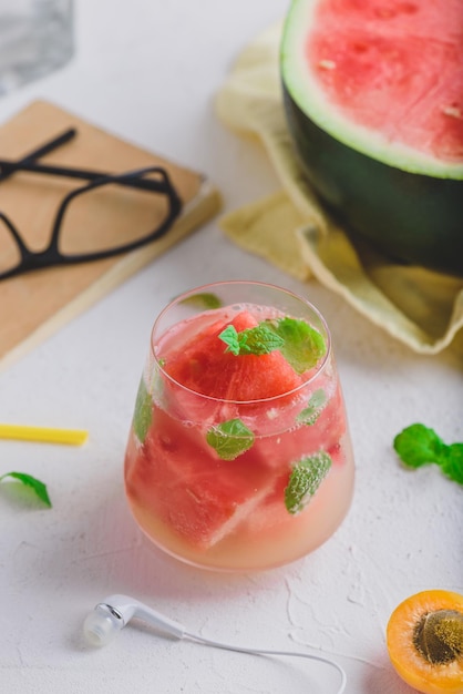 Fresh watermelon gin cocktail