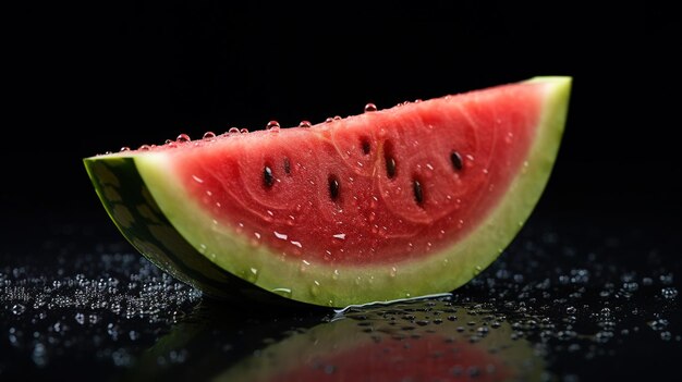 fresh watermelon slices photo