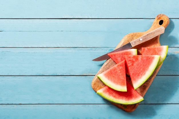 Fresh watermelon slices