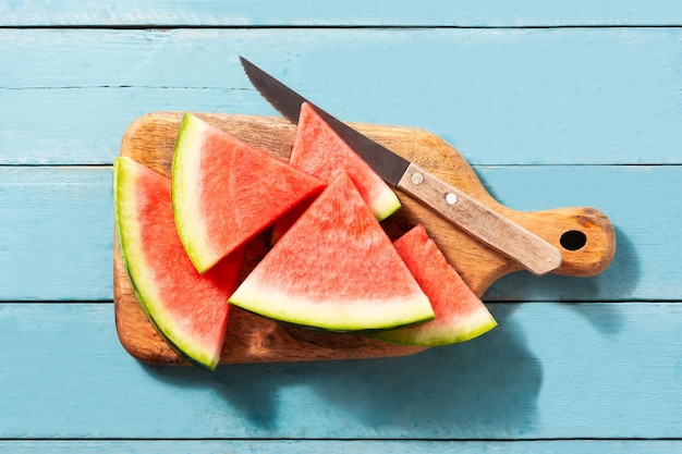 Fresh watermelon slices