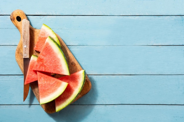 Fresh watermelon slices