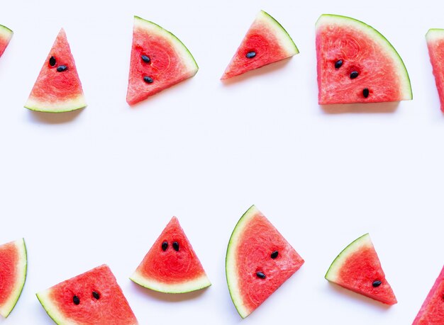 Fresh watermelon slices