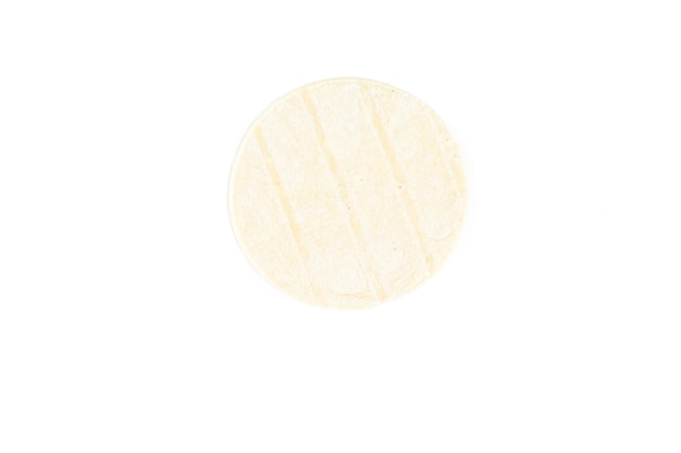 Fresh white corn tortillas on a white background.