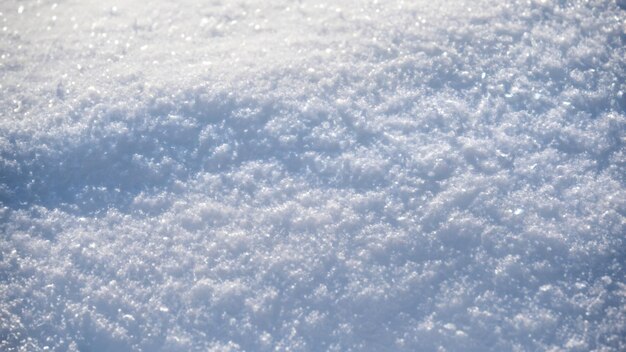 Fresh white snow texture top view Perfection shining pure snowy background Christmas clean backdrop