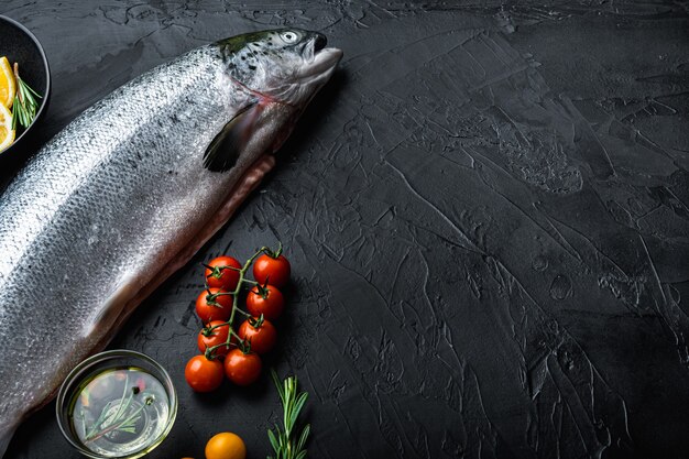 fresh whole salmon