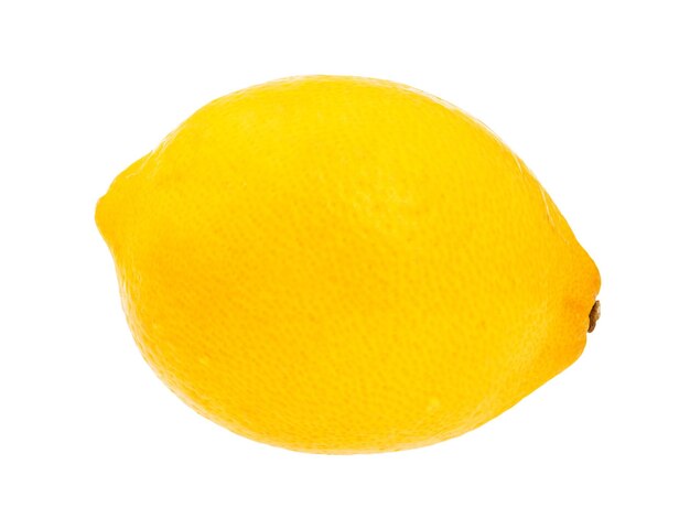 Fresh yellow lemon isolated on white