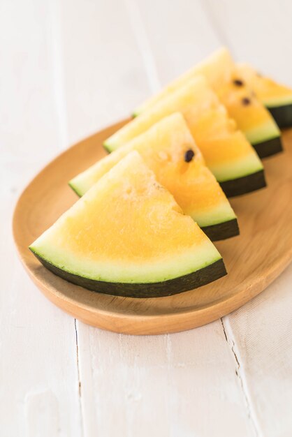 fresh yellow watermelon 