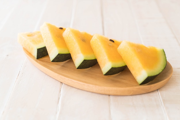 fresh yellow watermelon 