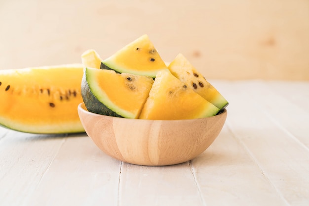 fresh yellow watermelon 