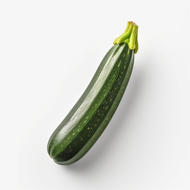 Fresh zucchini isolated on a white background