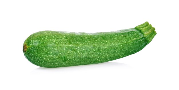 Fresh zucchini isolated on white