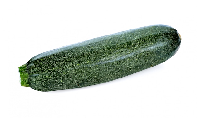 Fresh zucchini isolated on white