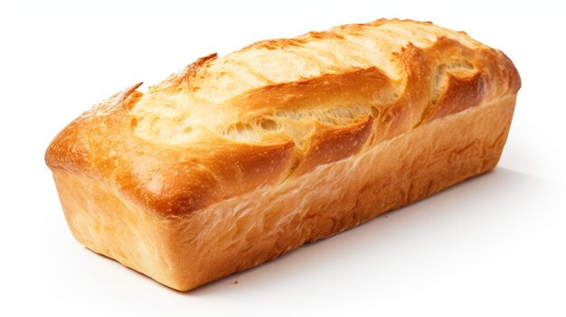 Freshly baked bread isolated on a white background