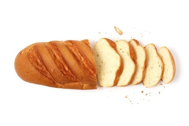 Freshly baked bread on the table closeup