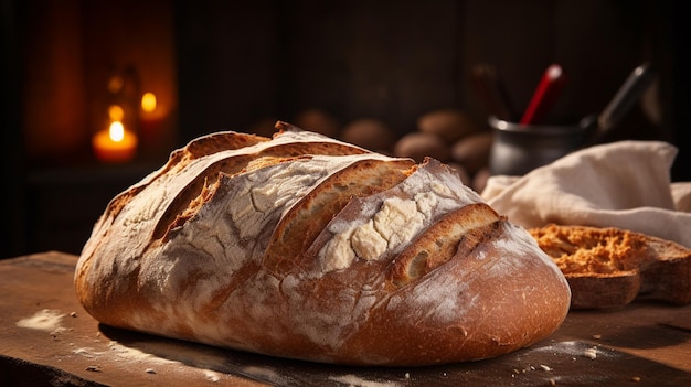 Photo freshly baked bread