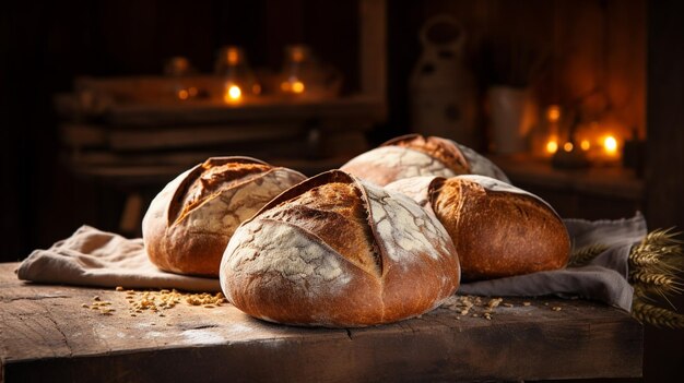 Photo freshly baked bread