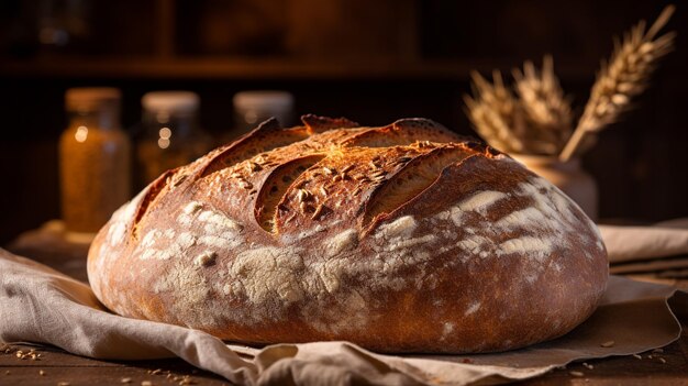 Photo freshly baked bread